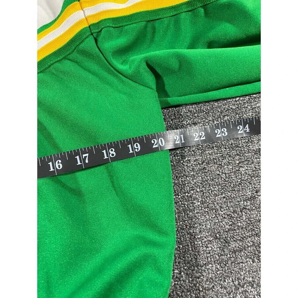 VINTAGE Dehen Jacket Green Full Zip Cheer Leader Lettermen Varsity Mens Medium - Picture 5 of 12